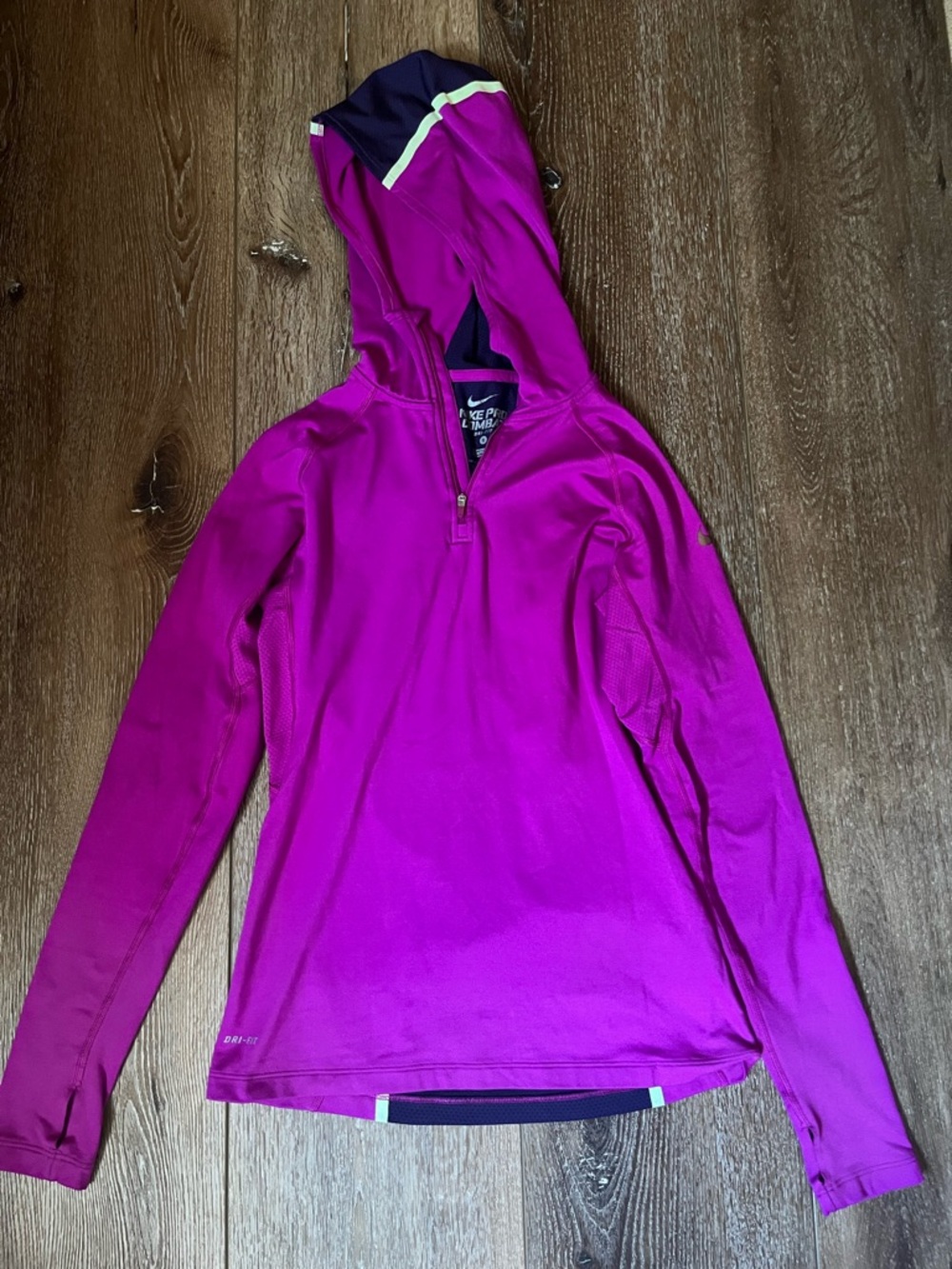 Nike Magenta/Purple Hooded Dri-FIT Pullover